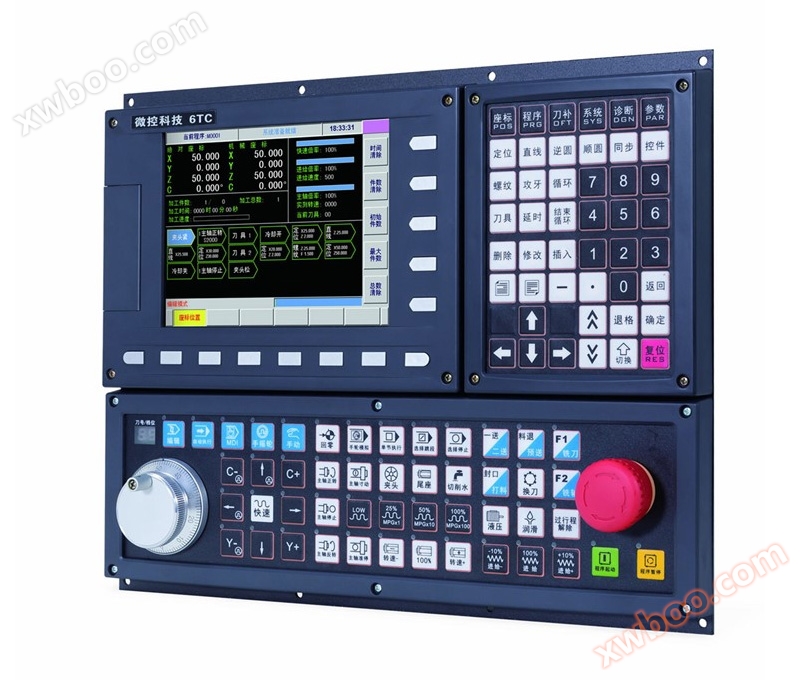 6TC Chinese geprogrammeerde draaibank CNC-systeem