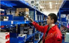 Solução de gerenciamento de armazéns de códigos de barras eletrônicos